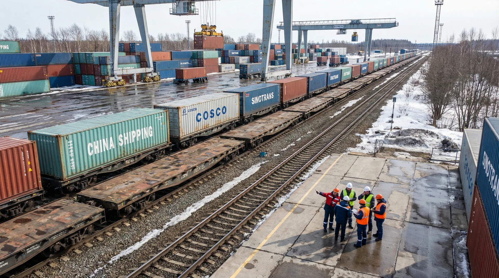 中欧通过俄罗斯的铁路运输增加了40%