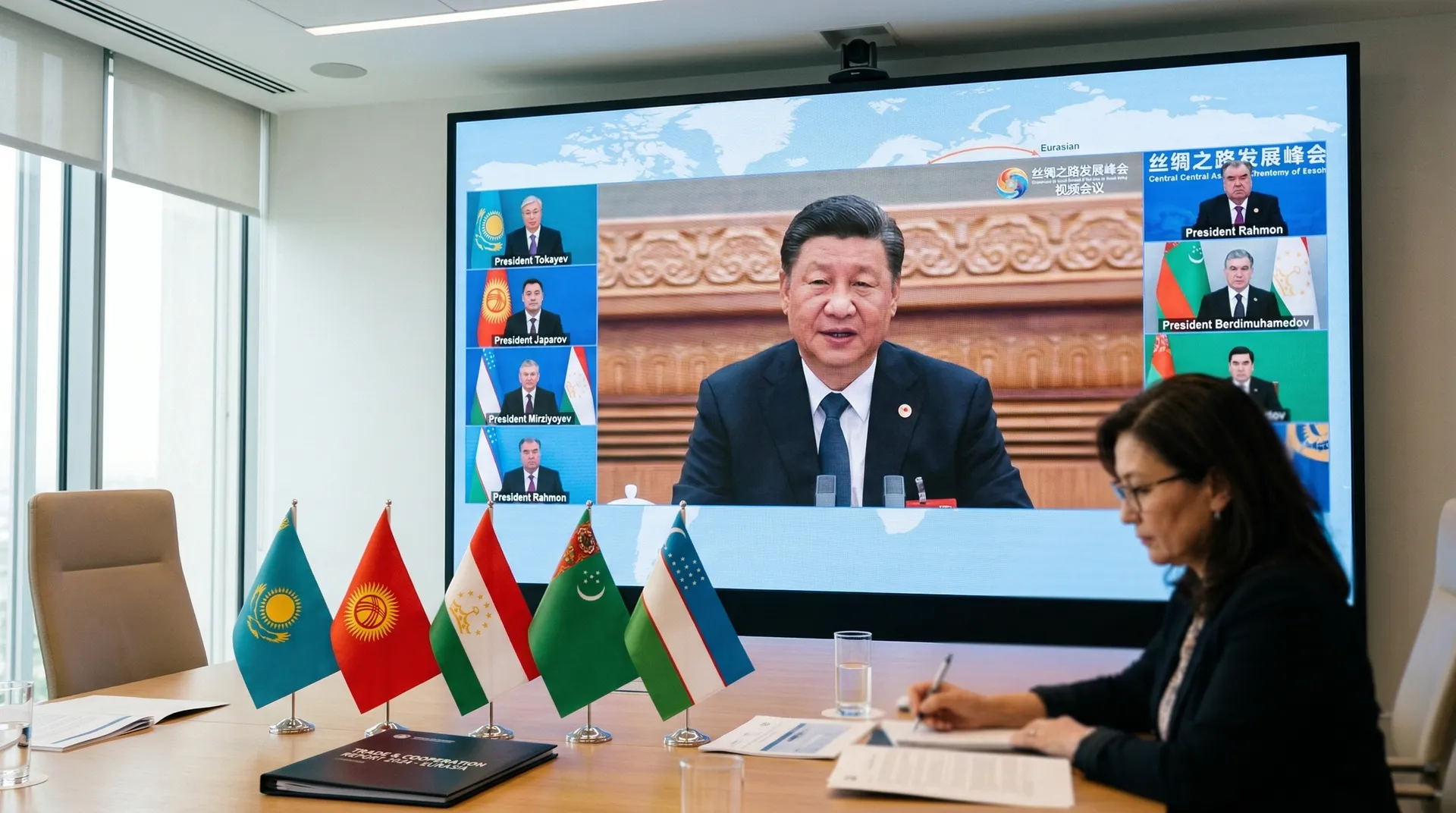 中国承诺增加从中亚进口